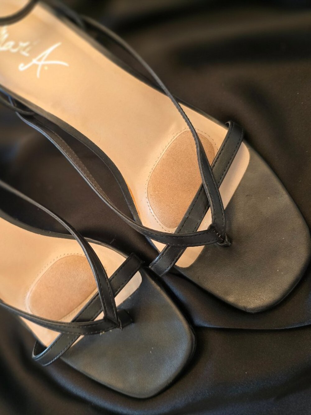 Elegant Black Strappy Heels